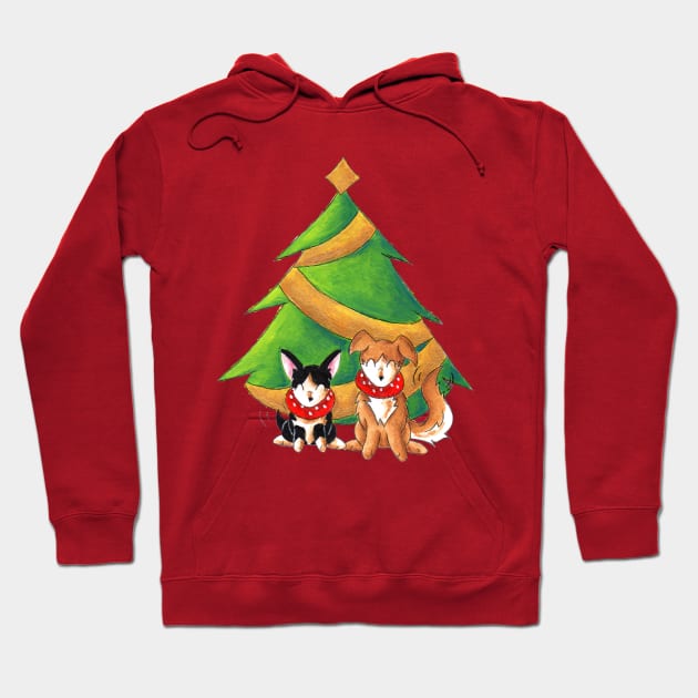 Festive Friends Hoodie by KristenOKeefeArt